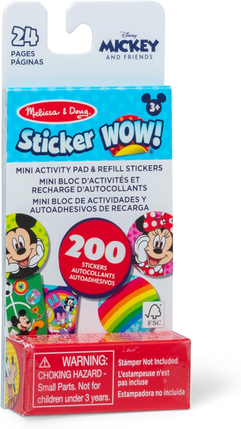 Sticker WOW!® Mini Activity Pad & Refill Stickers - Mickey and friends